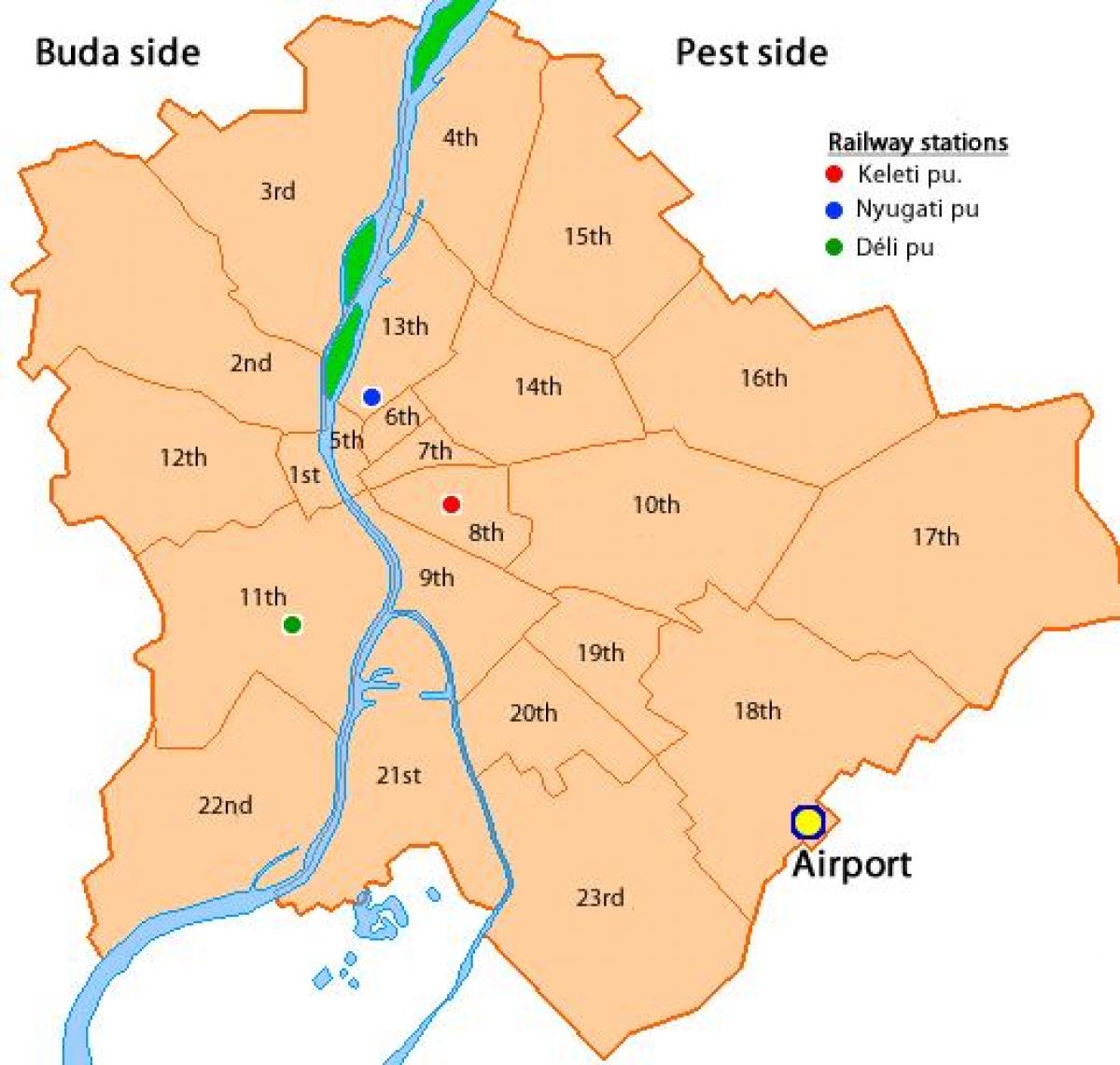 Будапешт 8 районе карте