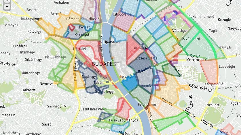 парковки в Будапеште карте