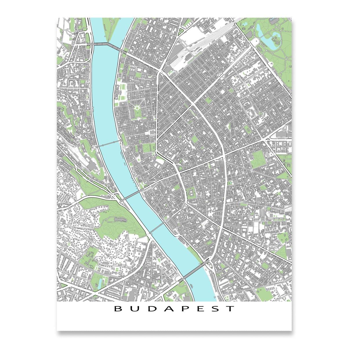 карта Будапешта печатать карту