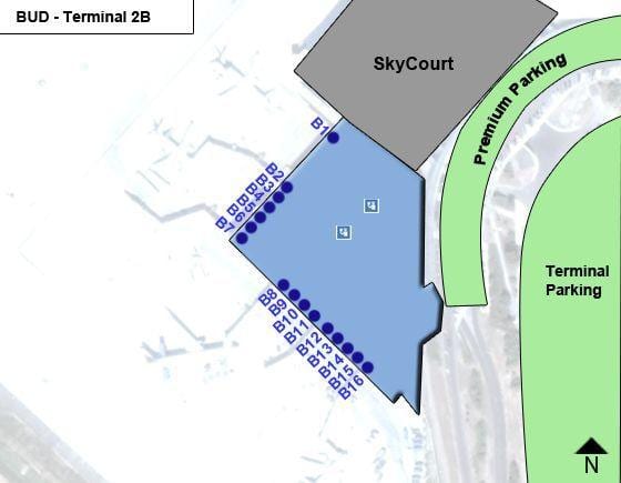Будапешт аэропорт, терминал 2b карте