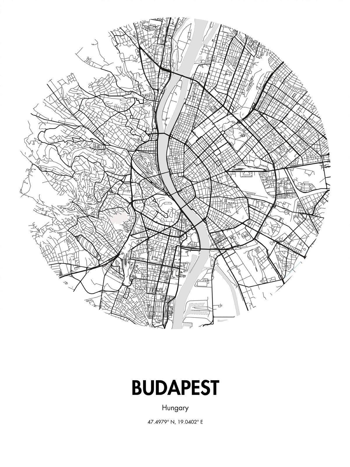 карта Будапешт, стрит-арт