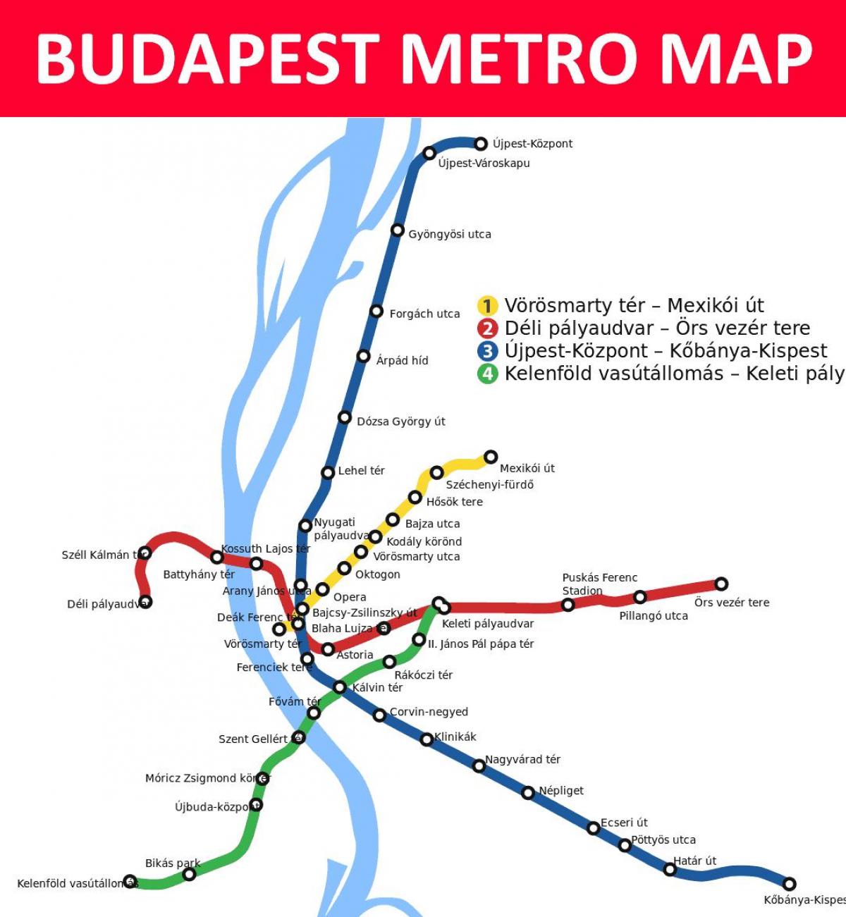 карта Будапешта Келети