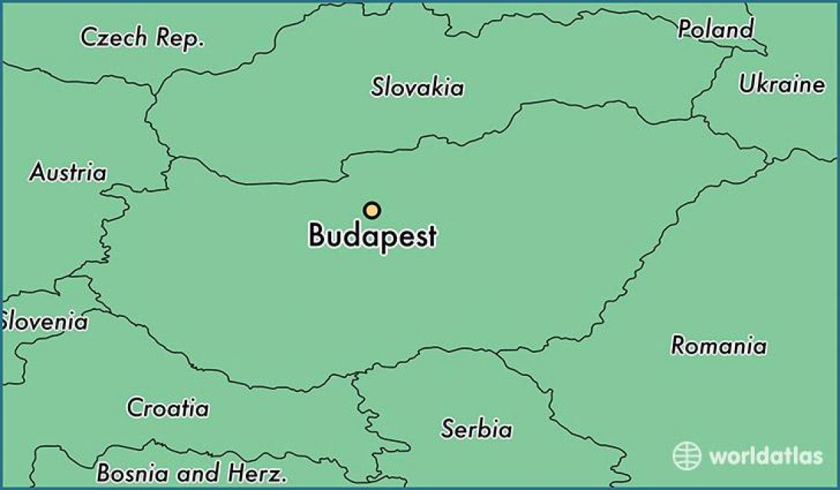 карта Будапешта и соседних стран