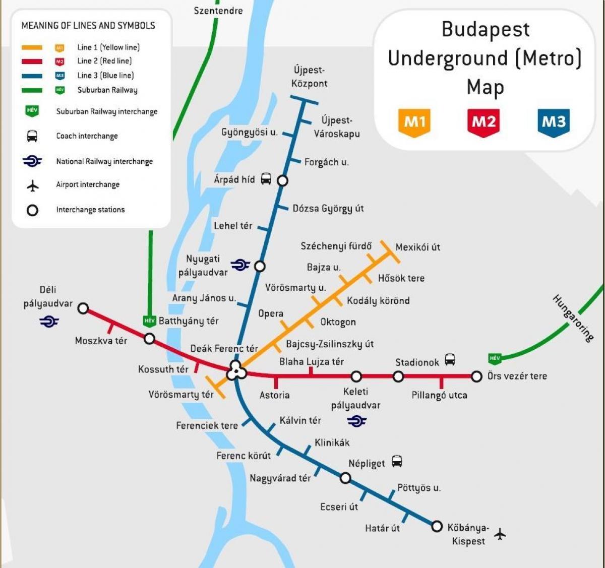 трамвай 2 Будапеште карте