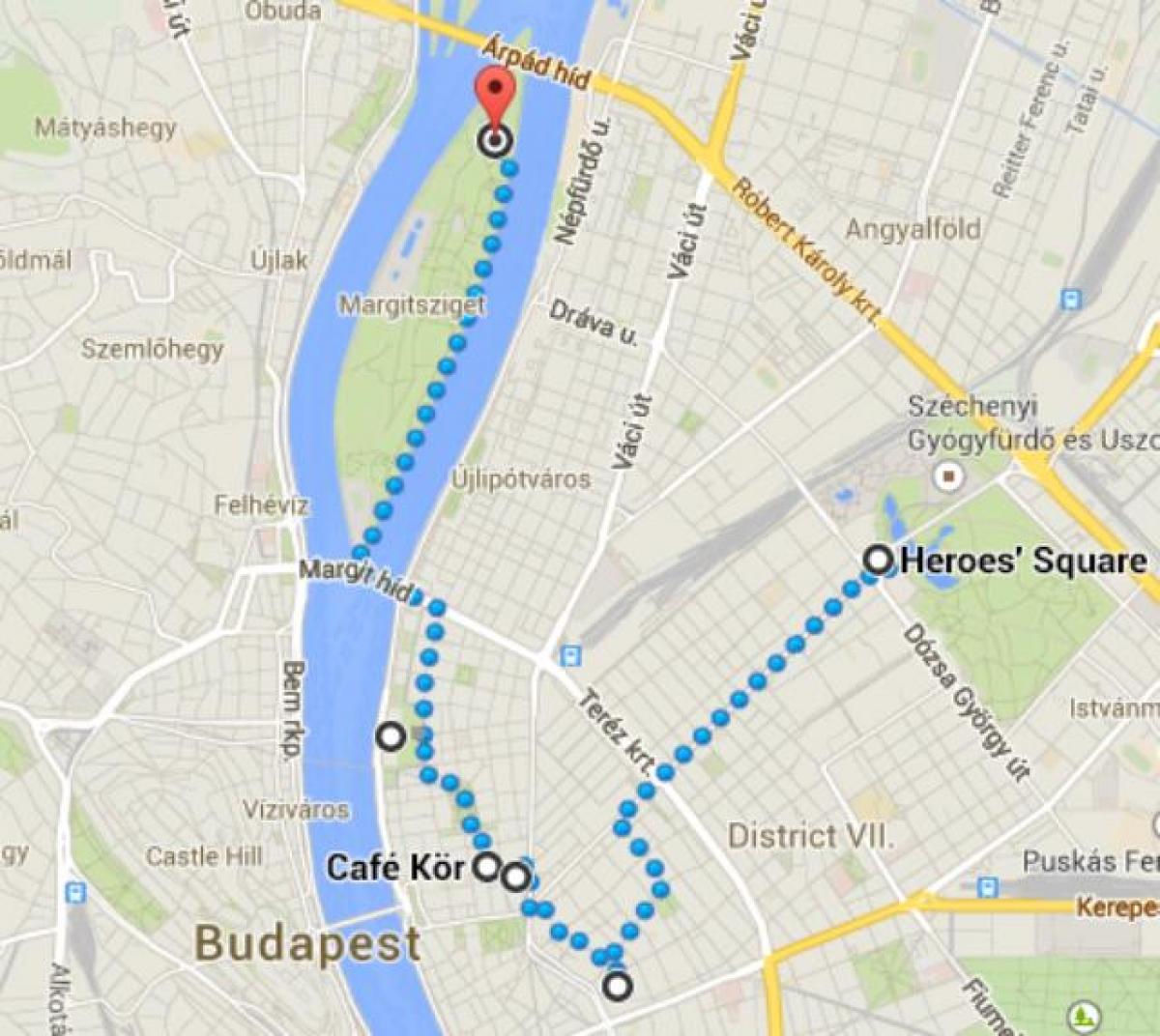 карта площадь Героев Будапешт
