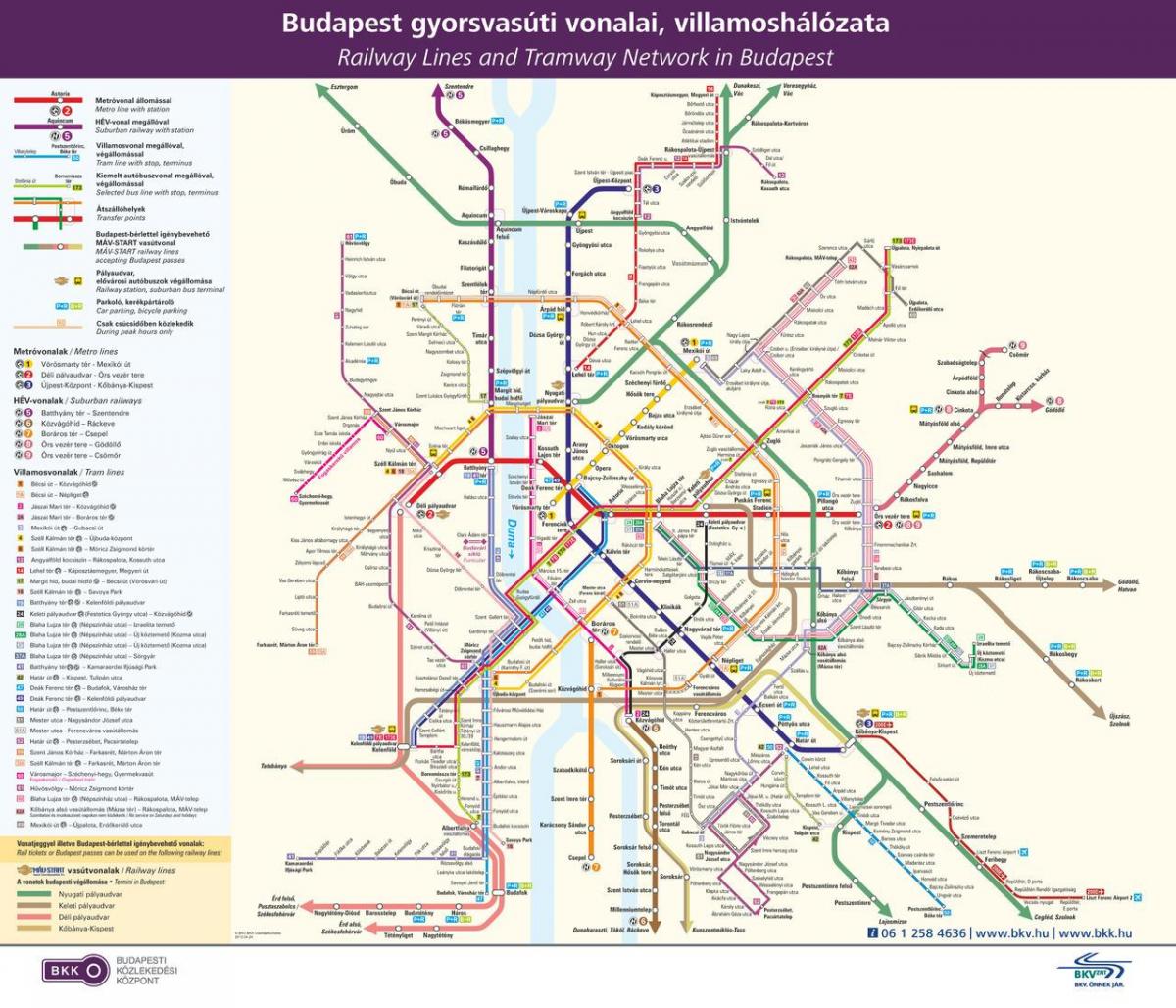 Будапешт общественный транспорт карте