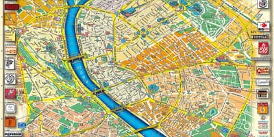 Карта городского парка Будапешта