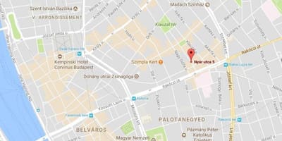 Карта Будапешта красных фонарей
