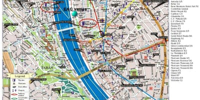 Карта отеля Hilton Будапешт