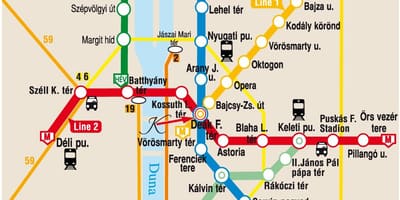 Келети Будапеште карте