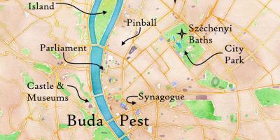 Буда и Пешт на карте