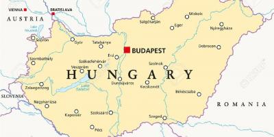 Расположение Будапешт карта мира