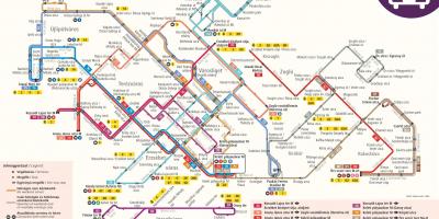 Карта Будапешта троллейбус